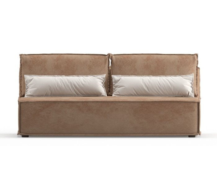 Диван-кровать Ли Рой Лайт в обивке из велюра темно-бежевого цвета - купить Прямые диваны по цене 26250.0