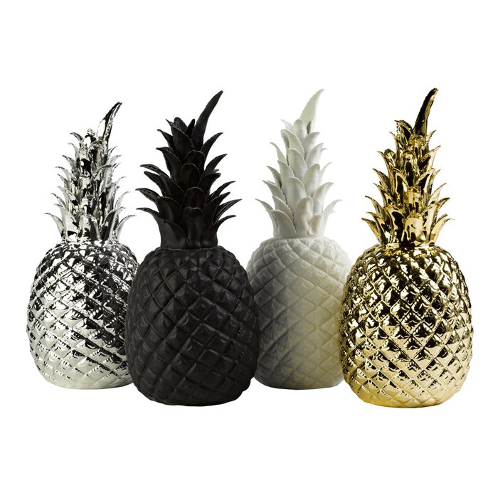 Декор Pineapple silver серебряного цвета   - купить Фигуры и статуэтки по цене 5770.0