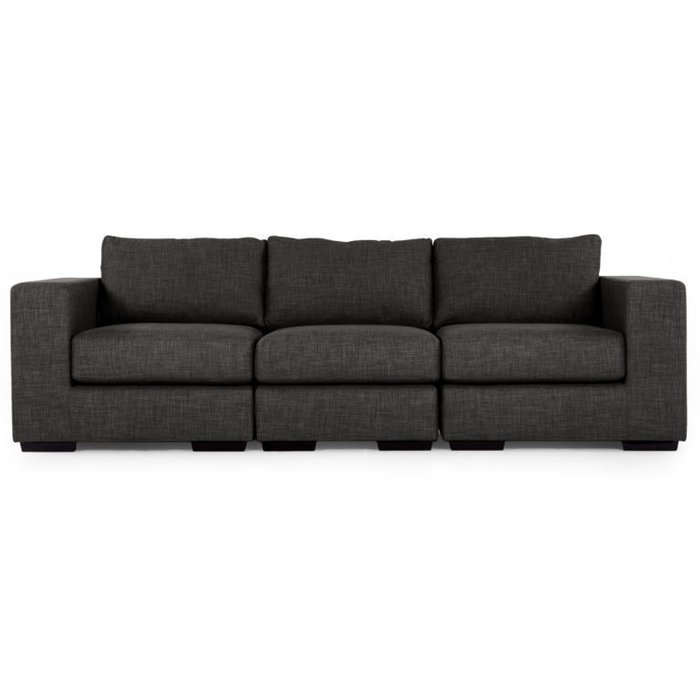 Трехместный раскладной диван Morti серый