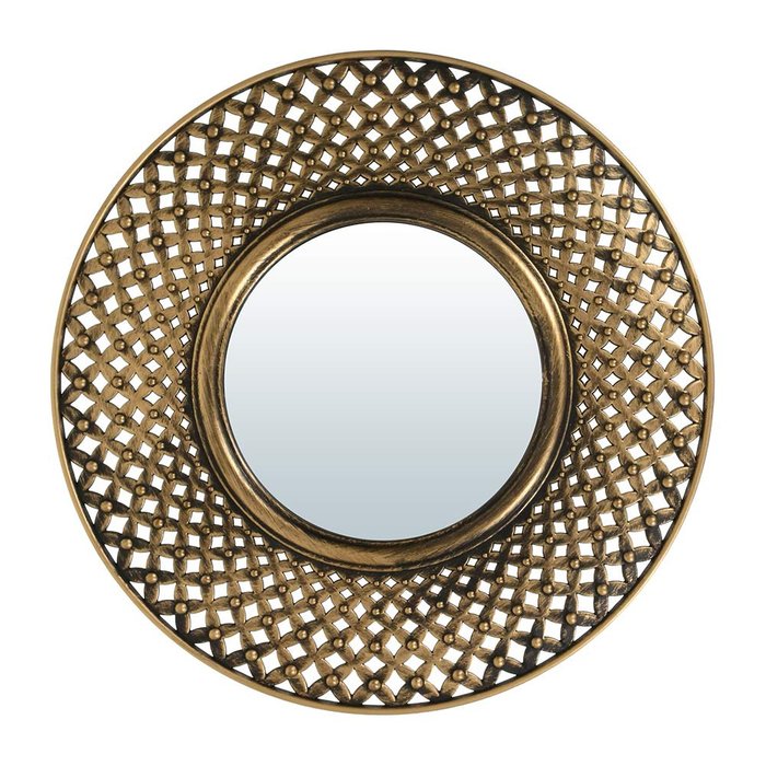 Комплект из трех настенных декоративных зеркал Булонь бронзового цвета - купить Настенные зеркала по цене 1271.0