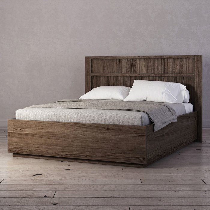 Кровать Brenson коричневого цвета 160х200 Кровать Brenson коричневого цвета 160х200