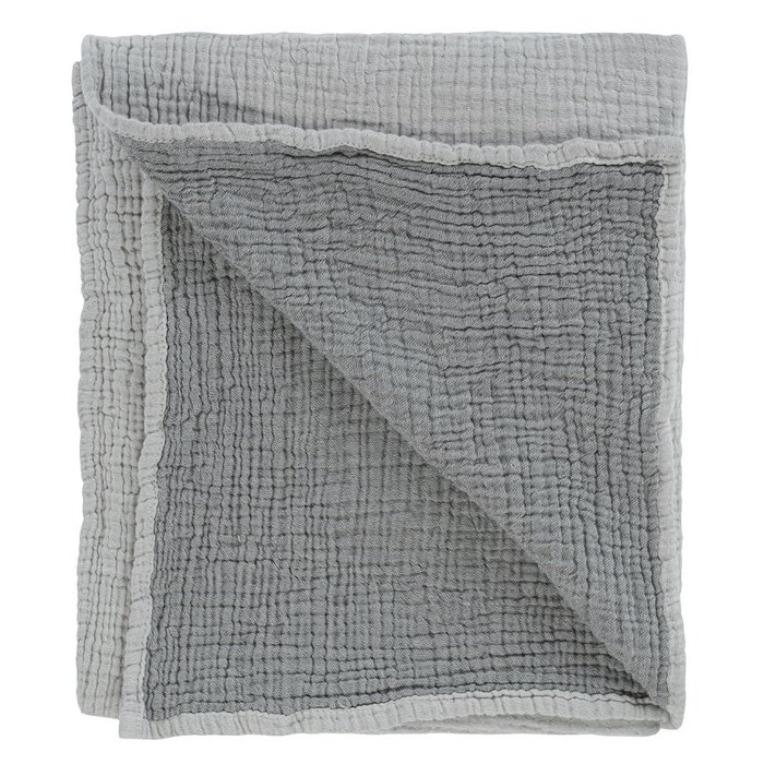 Одеяло из жатого хлопка серого цветаl 90x120 - купить Одеяла по цене 3190.0