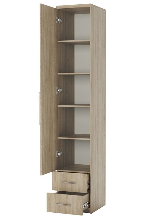 Шкаф с полками и ящиками Мелодия МПЯ-11 50 цвета дуб сонома - купить Шкафы распашные по цене 18990 Шкаф с полками и ящиками Мелодия МПЯ-11 50 цвета дуб сонома - купить Шкафы распашные по цене 18990