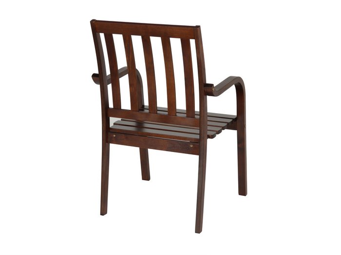 Стул с подлокотниками Берн коричневого цвета - купить Обеденные стулья по цене 4847.0