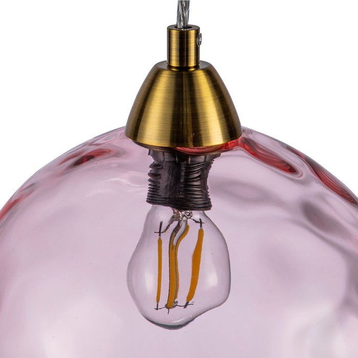 Подвесной светильник Memoria с плафоном розового цвета - лучшие Подвесные светильники в INMYROOM