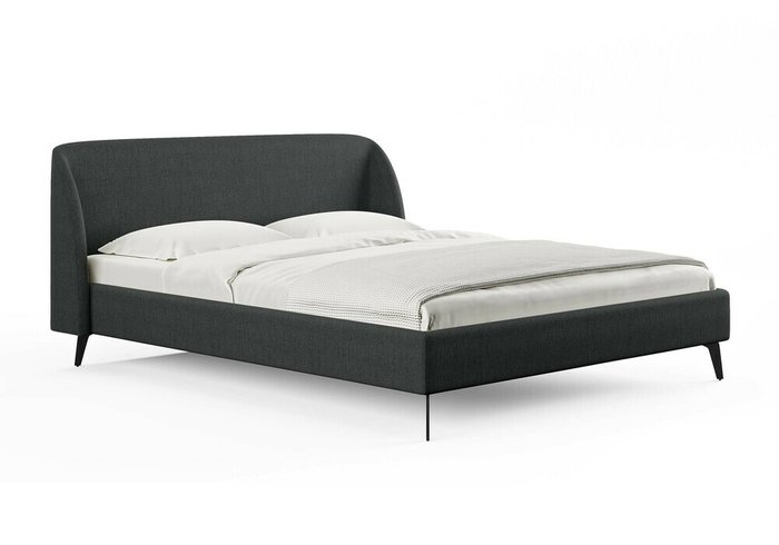 Кровать Rosa 180х200 темно-серого цвета без основания 