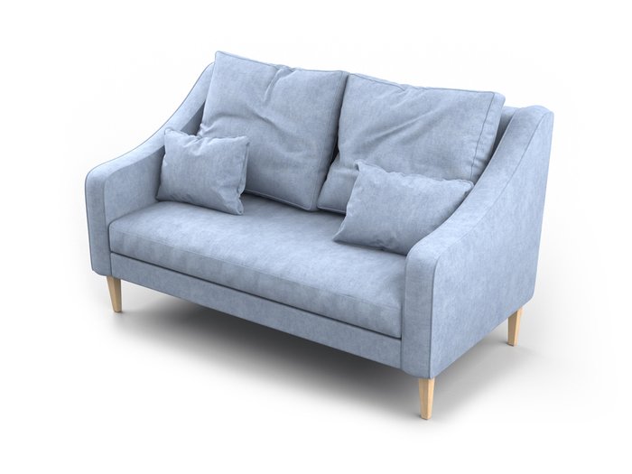 Диван Ричи голубого цвета - купить Прямые диваны по цене 29990.0