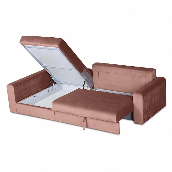 Угловой диван-кровать Мэдисон Лувр красного цвета - купить Угловые диваны по цене 47990.0