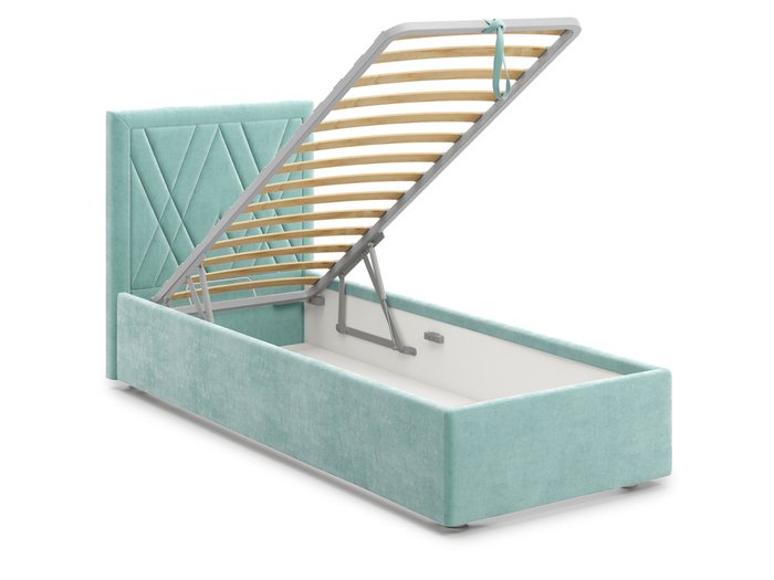 Кровать Premium Milana 2 90х200 бирюзового цвета с подъемным механизмом - лучшие Кровати для спальни в INMYROOM