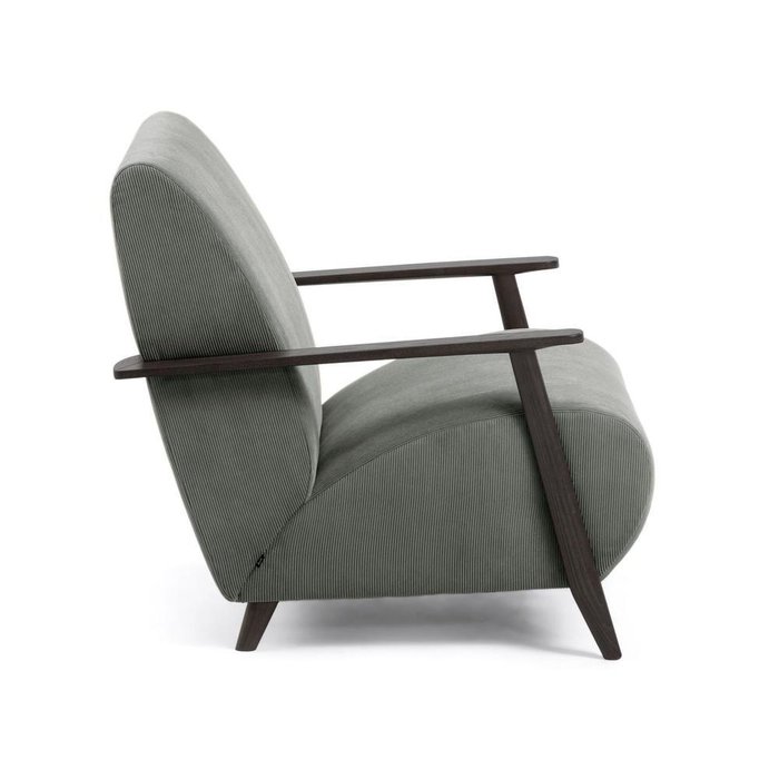Кресло Marthan с обивкой из серого вельвета - купить Интерьерные кресла по цене 74990.0