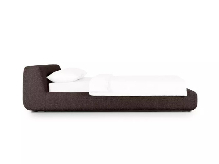 Кровать Vatta 140х200 темно-коричневого цвета без подъемного механизма - лучшие Кровати для спальни в INMYROOM