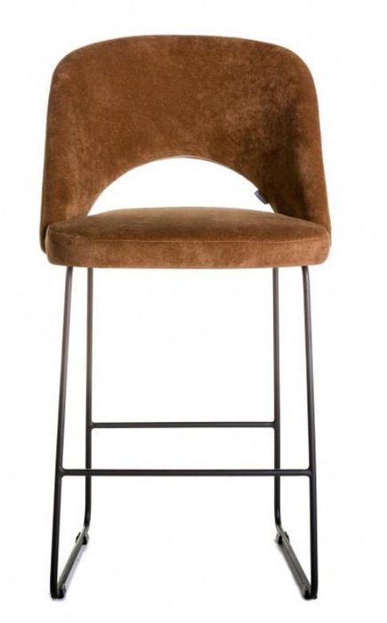 Кресло полубарное Lars коричневого цвета - лучшие Барные стулья в INMYROOM
