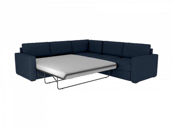 Угловой диван-кровать Peterhof темно-синего цвета - лучшие Угловые диваны в INMYROOM