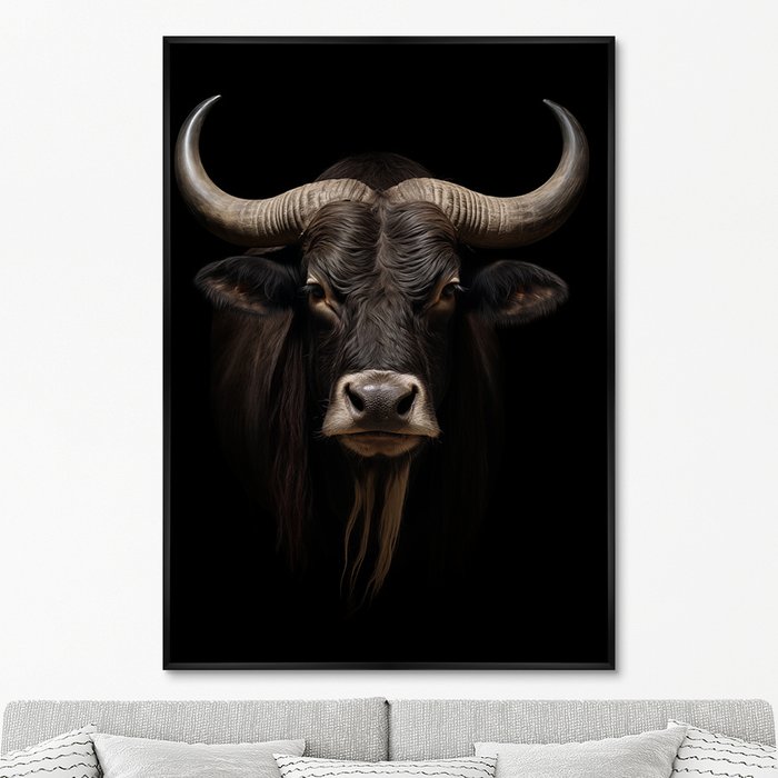 Репродукция картины Young Yaks, No 1, 2024г. - купить Картины по цене 24999.0