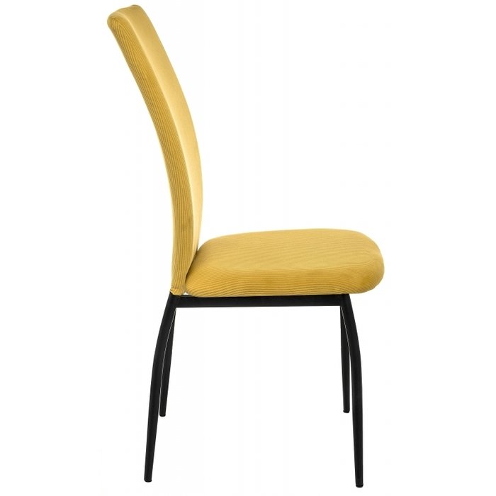 Обеденный стул Tod yellow / black желтого цвета - лучшие Обеденные стулья в INMYROOM