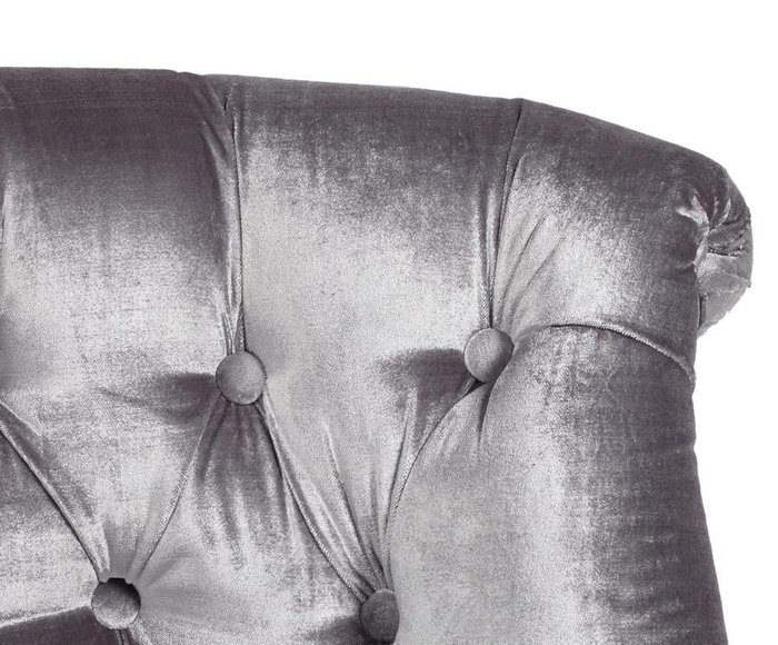 Кресло Sophie Tufted Slipper Chair серого цвета - лучшие Интерьерные кресла в INMYROOM