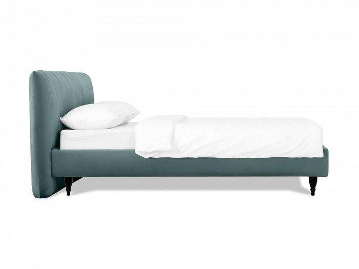 Кровать Queen II Anastasia L 160х200 сине-серого цвета - лучшие Кровати для спальни в INMYROOM