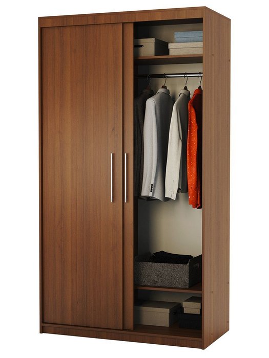 Шкаф-купе Эконом 100 цвета орех - лучшие Шкафы-купе в INMYROOM Шкаф-купе Эконом 100 цвета орех - лучшие Шкафы-купе в INMYROOM