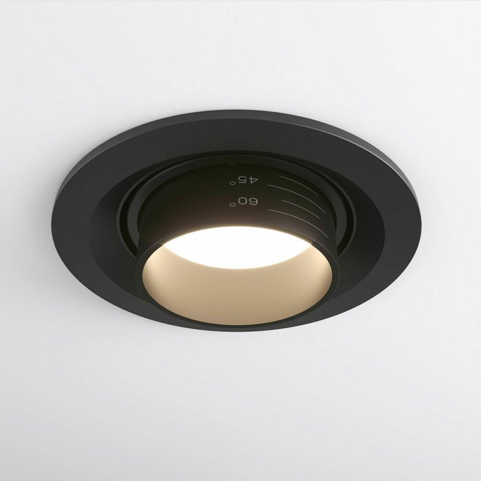 Встраиваемый точечный светильник Zoom черного цвета - лучшие Встраиваемые споты в INMYROOM