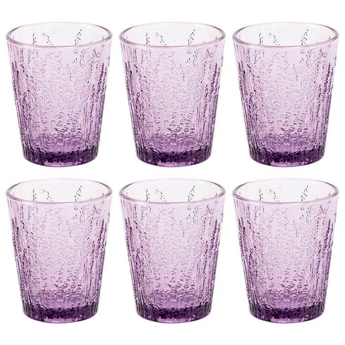 Набор из шести стаканов Лавендер цвета аметист - лучшие Бокалы и стаканы в INMYROOM