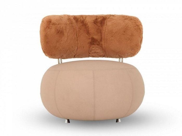 Кресло Oysho бежево-коричневого цвета - купить Интерьерные кресла по цене 44900.0