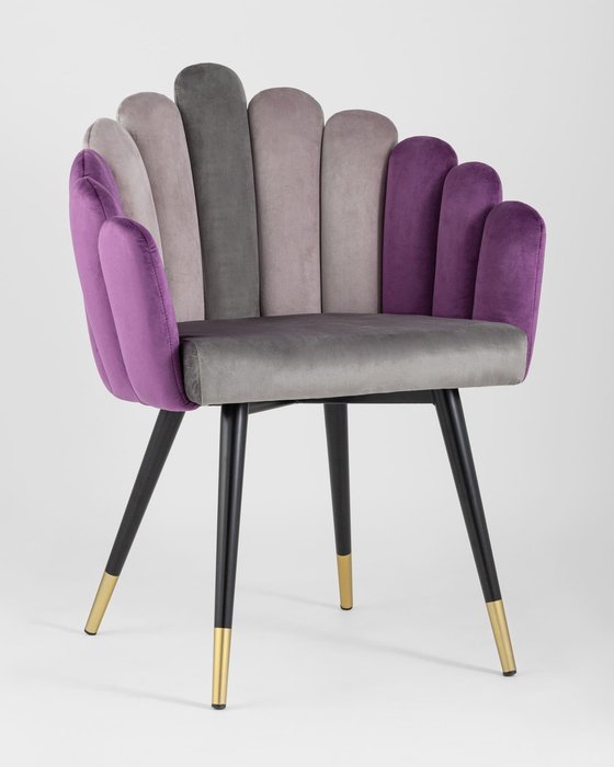 Стул Камелия серо-фиолетового цвета - купить Обеденные стулья по цене 13990.0