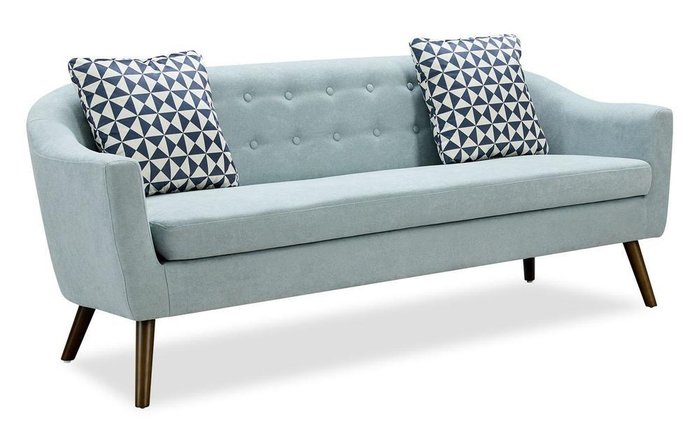 Прямой диван Florence L бирюзового цвета - лучшие Прямые диваны в INMYROOM