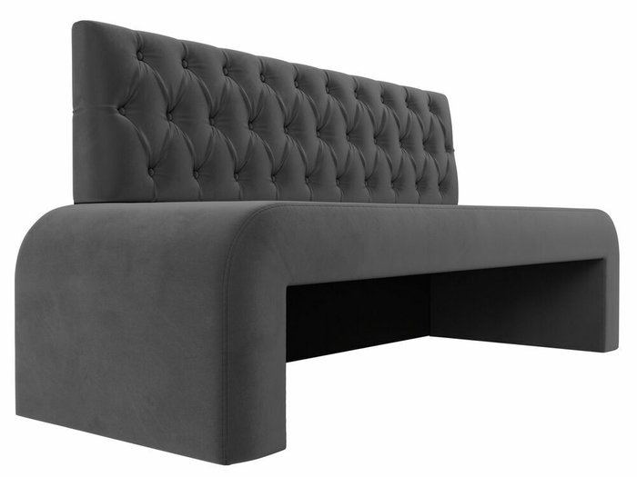 Прямой диван Кармен Люкс серого цвета - лучшие Прямые диваны в INMYROOM