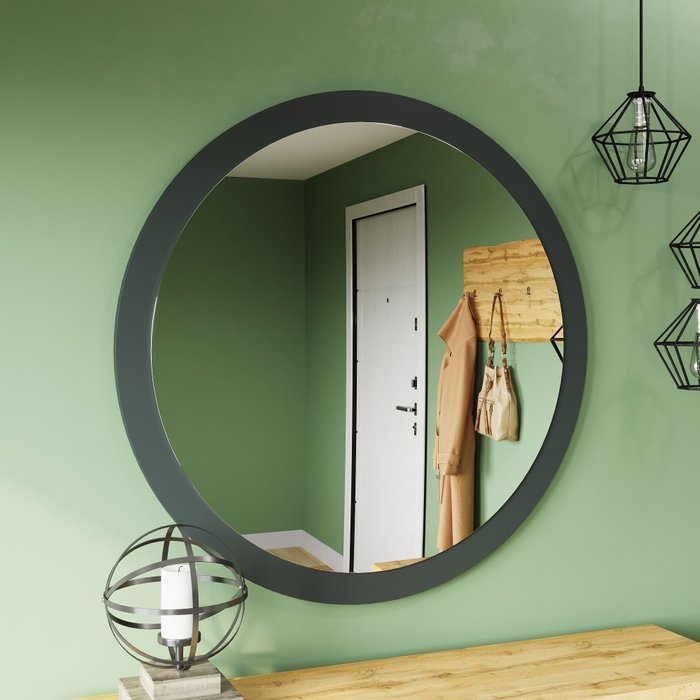Зеркало Перфетто серого цвета - купить Настенные зеркала по цене 10985.0