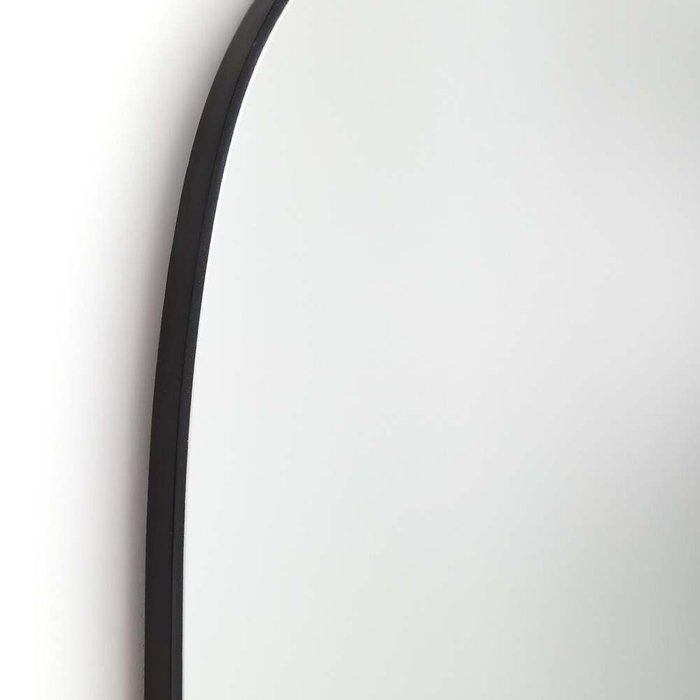 Зеркало настенное органичной формы Ornica черного цвета - купить Настенные зеркала по цене 15483.0