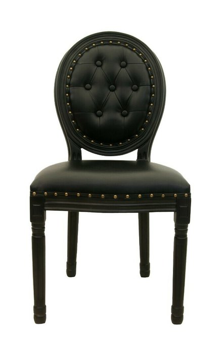 Стул Volker Button Black с мягкой обивкой Стул Volker Button Black с мягкой обивкой
