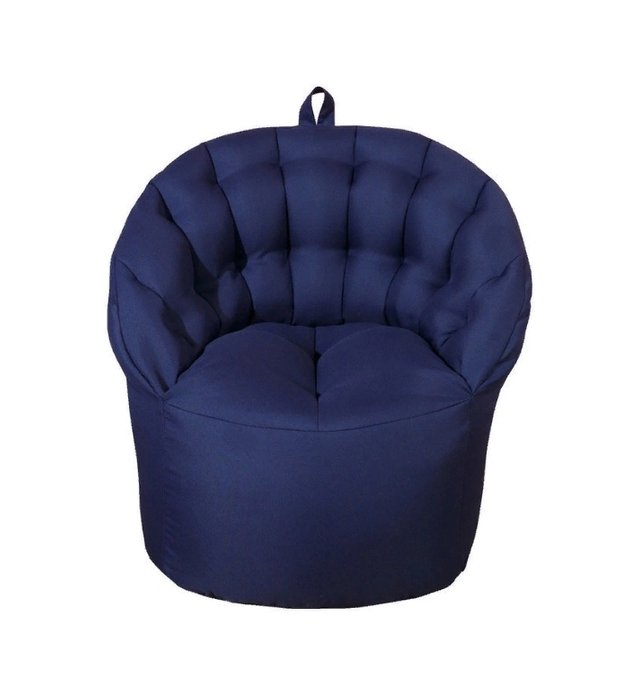 Кресло- пуф синего цвета