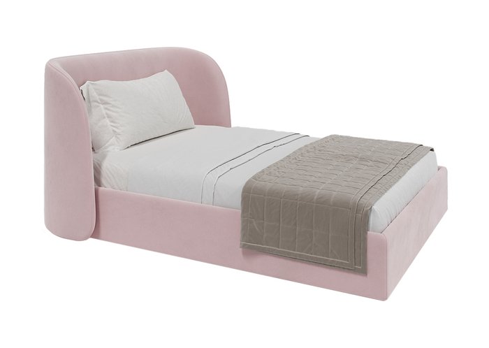 Кровать Classic 140х200 розового цвета с подъемным механизмом - лучшие Кровати для спальни в INMYROOM