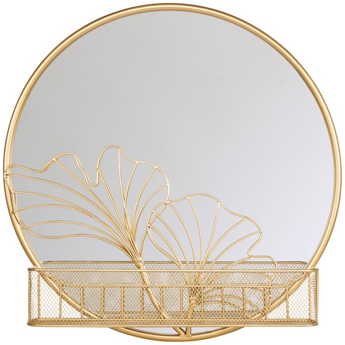 Зеркало настенное Манифик золотого цвета