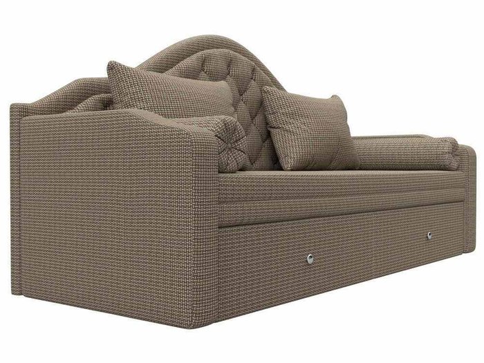 Прямой диван-кровать Сойер коричневого цвета - лучшие Прямые диваны в INMYROOM