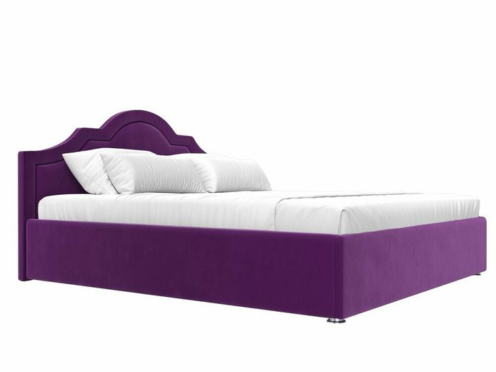 Кровать Афина 180х200 фиолетового цвета с подъемным механизмом - лучшие Кровати для спальни в INMYROOM