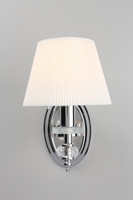 Бра Caorle OML-72701-01 (ткань, цвет белый) - лучшие Бра и настенные светильники в INMYROOM