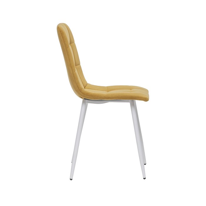 Стул Скай бело-горчичного цвета - лучшие Обеденные стулья в INMYROOM