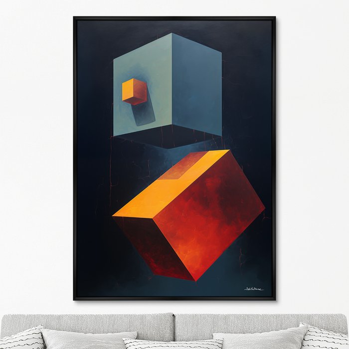 Репродукция картины Cubes the volumetric, No 2, 2024г. - купить Картины по цене 24999.0