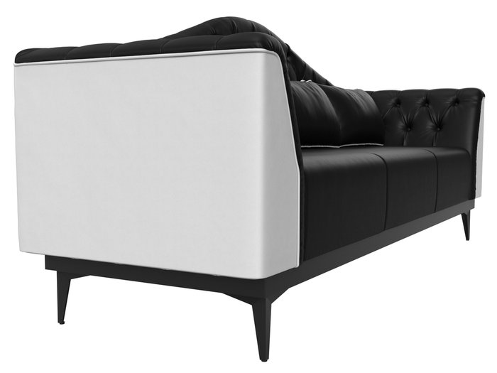 Прямой диван-кровать Флорида черного цвета (экокожа) - лучшие Прямые диваны в INMYROOM