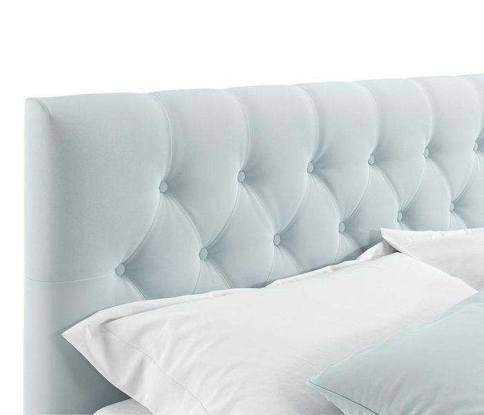 Кровать Verona 140х200 с ортопедическим основанием мятного цвета - купить Кровати для спальни по цене 25300.0