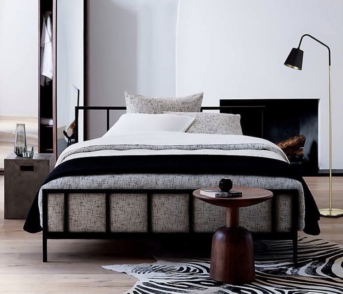 Кровать Денвер 140х200 черного цвета - лучшие Кровати для спальни в INMYROOM