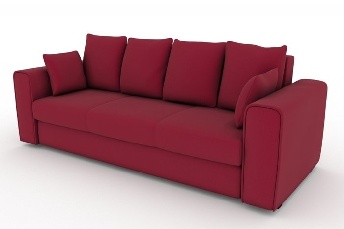 Прямой диван-кровать Giverny красного цвета
