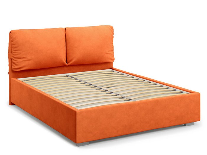 Кровать Trazimeno с  ортопедическим основанием без ПМ 180х200 оранжевого цвета - лучшие Кровати для спальни в INMYROOM