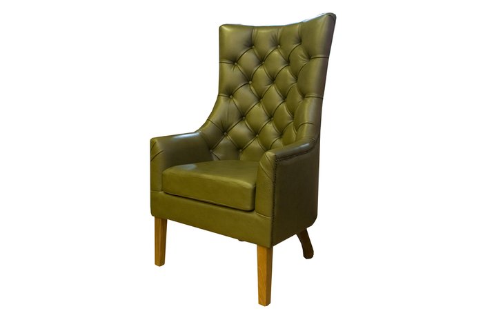 Кресло Laure темно-оливкового цвета - лучшие Интерьерные кресла в INMYROOM