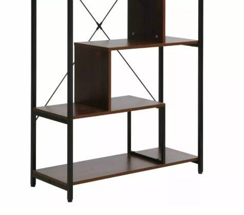 Стеллаж Net A коричнево-черного цвета - лучшие Стеллажи в INMYROOM