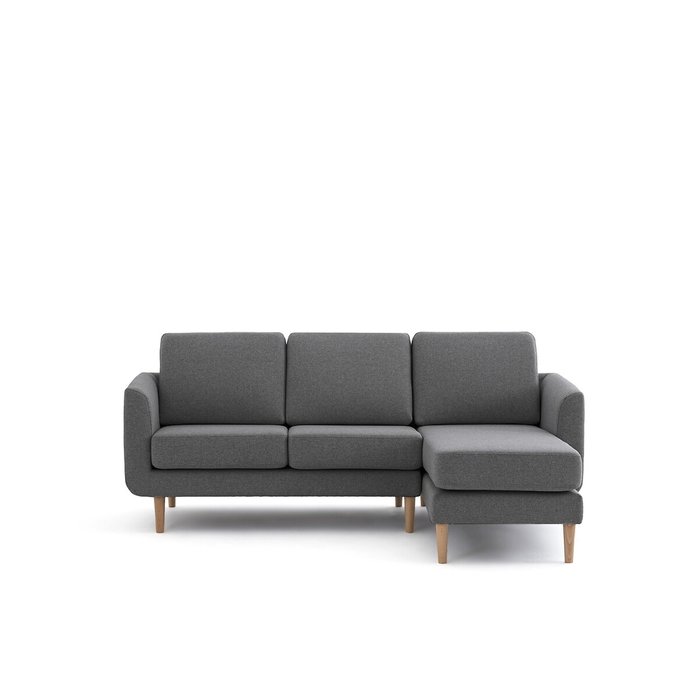 Угловой диван рифленый Jimi серого цвета - купить Угловые диваны по цене 117810.0