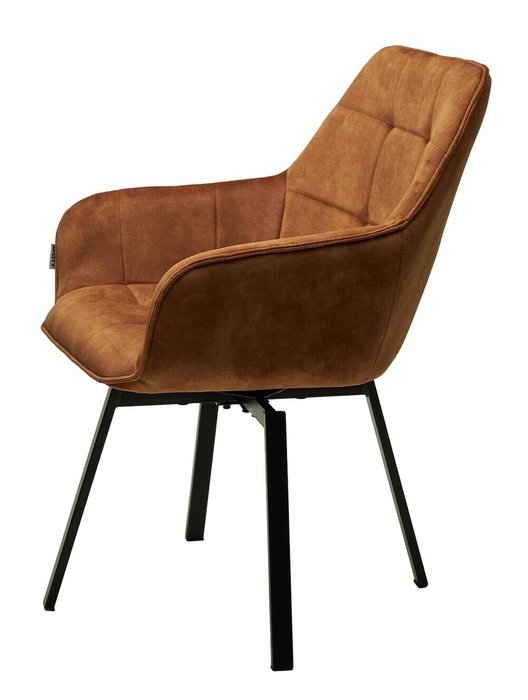 Стул поворотный Maverick медного цвета - лучшие Обеденные стулья в INMYROOM