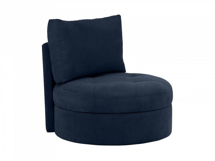 Кресло Wing Round темно-синего цвета - купить Интерьерные кресла по цене 32580.0