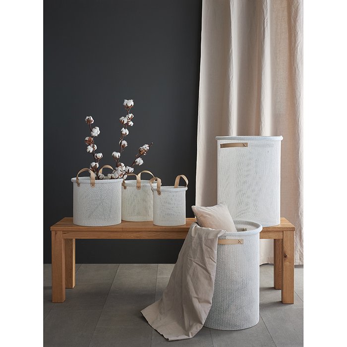 Корзина для хранения sustainable collection, D27х25 см, молочная - лучшие Плетеные корзины в INMYROOM Корзина для хранения sustainable collection, D27х25 см, молочная - лучшие Плетеные корзины в INMYROOM